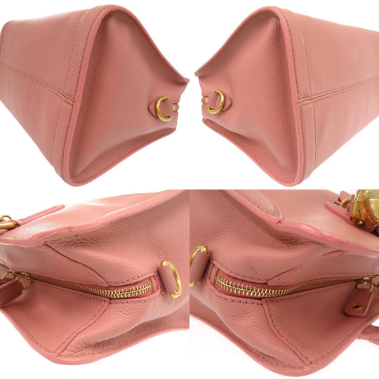 Alexander McQueen Handbag leather pink Women Used Authentic