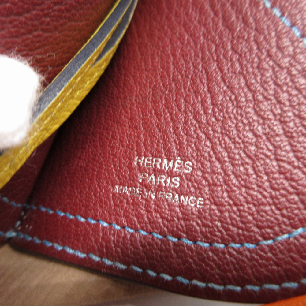 HERMES key ring Epsom gold Bag charm Camille unisex(Unisex) Used Authentic