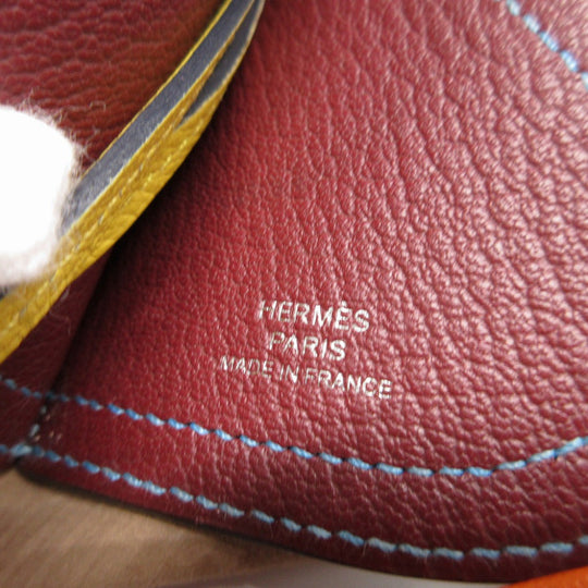 HERMES key ring Epsom gold Bag charm Camille unisex(Unisex) Used Authentic