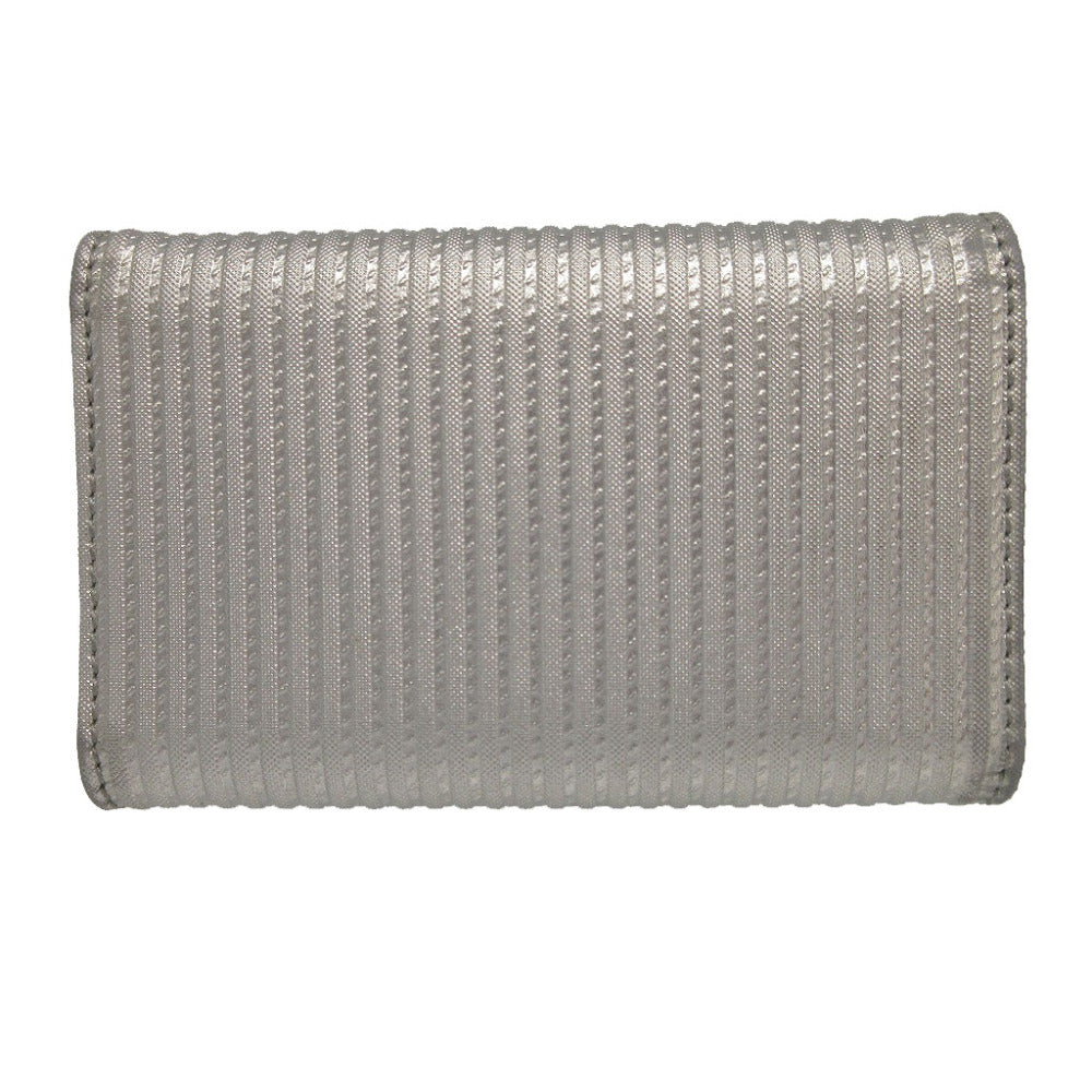BVLGARI Key case Key holder  leather Silver six hooks Mirerigue unisex(Unisex) Used Authentic