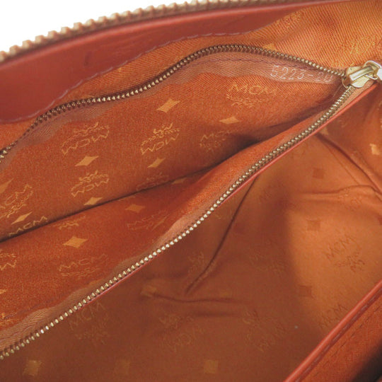 MCM Boston Duffel bag PVC coated canvas Brown 2WAY mini Boston Duffel bag Women Used Authentic