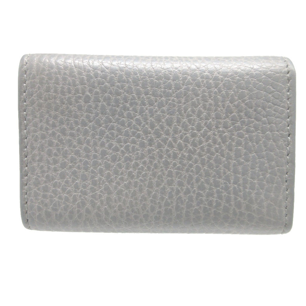 GUCCI Key case Key holder  456118 leather gray six hooks GG Marmont unisex(Unisex) Used Authentic