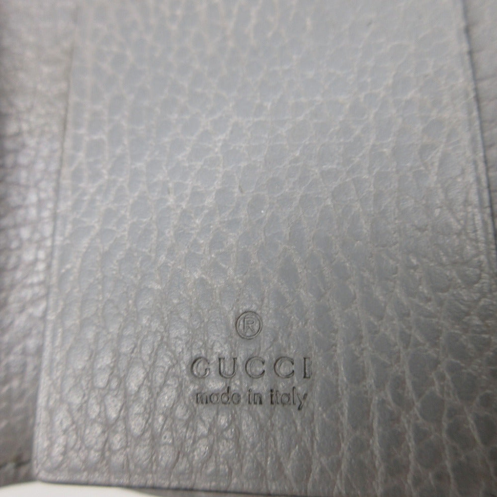 GUCCI Key case Key holder  456118 leather gray six hooks GG Marmont unisex(Unisex) Used Authentic