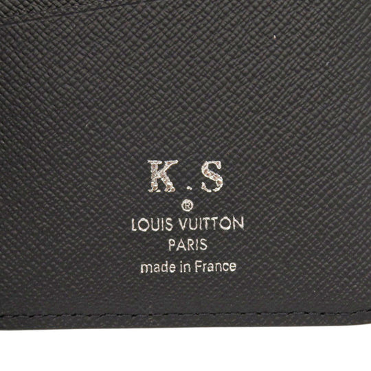 LOUIS VUITTON Long Wallet Purse M30501 Taiga Noir Portefeuille Plaza