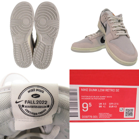 NIKE sneakers D09776-001 leather multicolor DUNK LOW Certified Fresh mens 43 Used Authentic