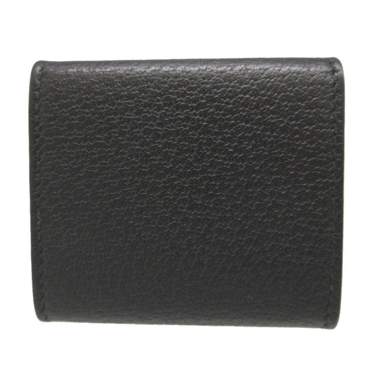 GUCCI Coin case 473959 leather black GG Marmont unisex(Unisex) Used Authentic
