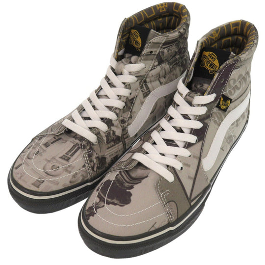 Vivienne Westwood sneakers PVC Monochrome Anglomania Piccadilly Circus Pattern High-Cut Sneakers 9.8" SK8-HI VANS VIVIENNE WESTWOOD ANGLOMANIA �~ VANS SK8-HI MONO mens 40 Used Authentic