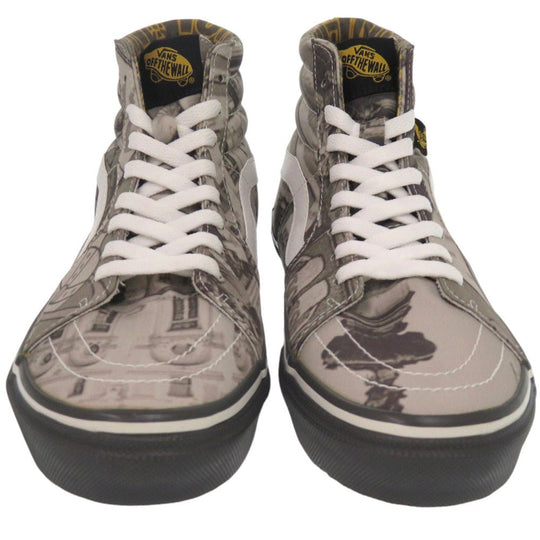 Vivienne Westwood sneakers PVC Monochrome Anglomania Piccadilly Circus Pattern High-Cut Sneakers 9.8" SK8-HI VANS VIVIENNE WESTWOOD ANGLOMANIA �~ VANS SK8-HI MONO mens 40 Used Authentic