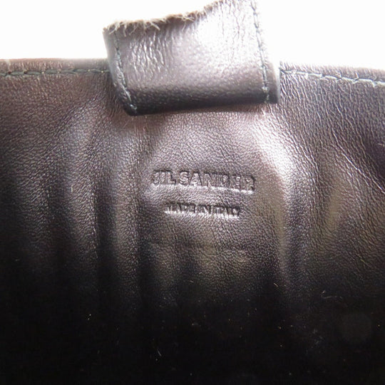 JIL SANDER Shoulder Bag leather beige Tangle SM Women Used Authentic
