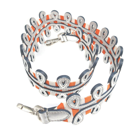 FENDI Shoulder strap Canvas, Leather Orange Strap you Women Used Authentic