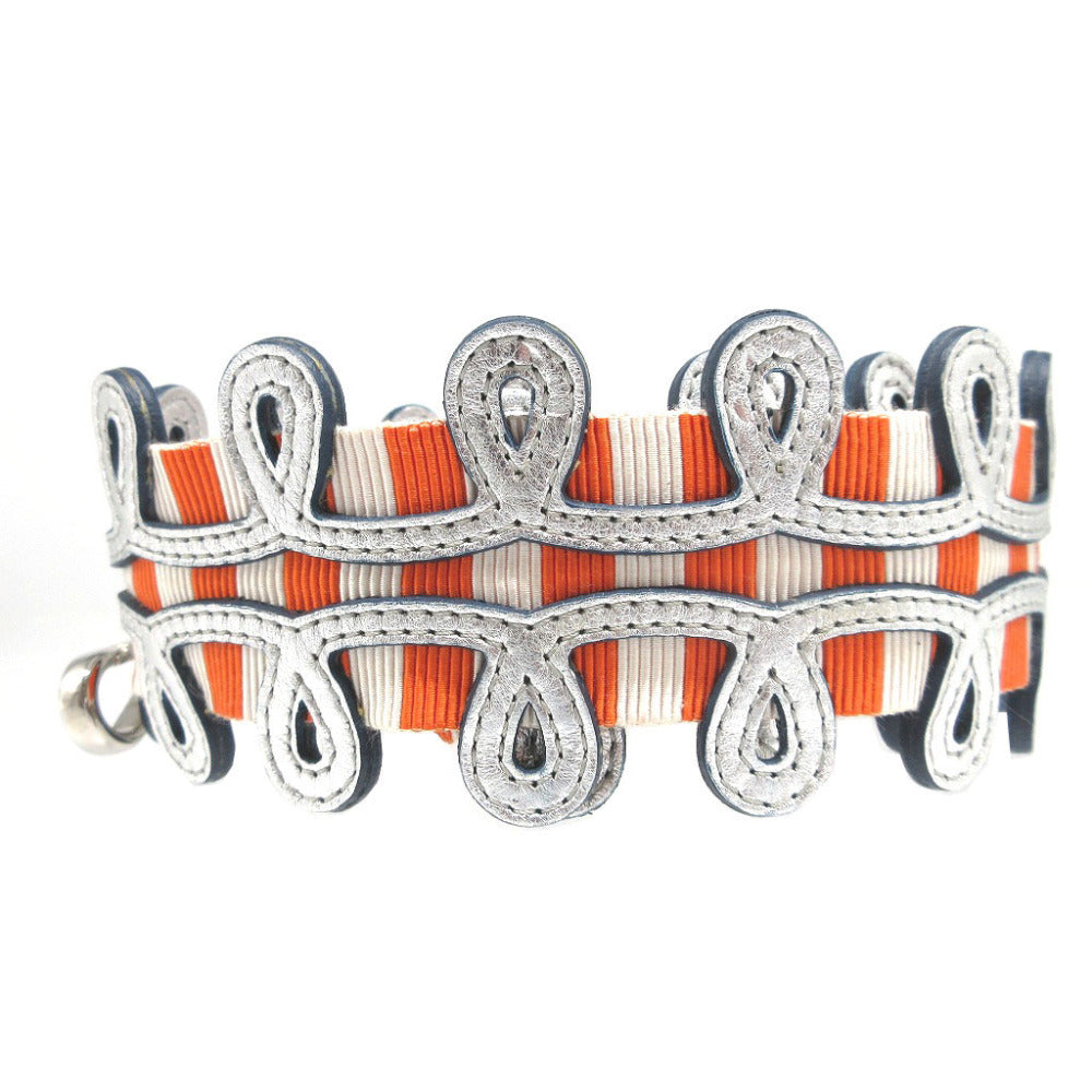 FENDI Shoulder strap Canvas, Leather Orange Strap you Women Used Authentic