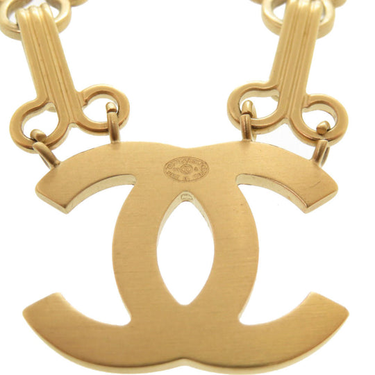 CHANEL Brooch metal gold COCO Mark Women Used Authentic