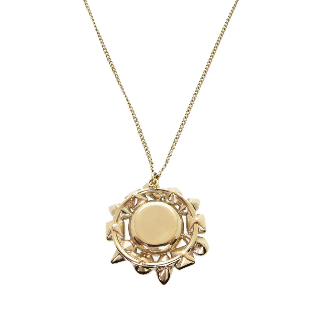 CHANEL Necklace Fake pearls, stones Champagne Gold COCO Mark Women Used Authentic