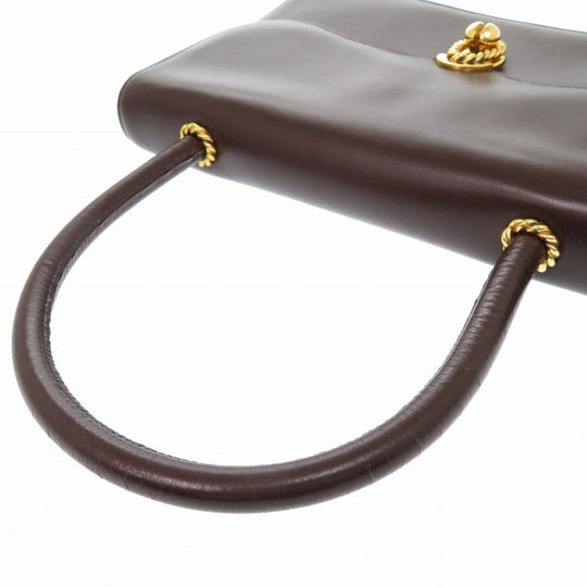HERMES Handbag Box scarf Brown Escal Women Used Authentic