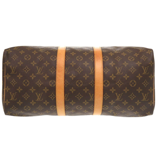 LOUIS VUITTON Boston Duffel bag M41428 Monogram canvas Brown Monogram Keepall 45 mens Used Authentic