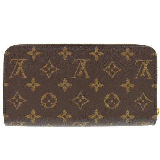 LOUIS VUITTON Long Wallet Purse M41895 Monogram canvas Fuchsia Zip Around Monogram Zippy wallet Women Used Authentic