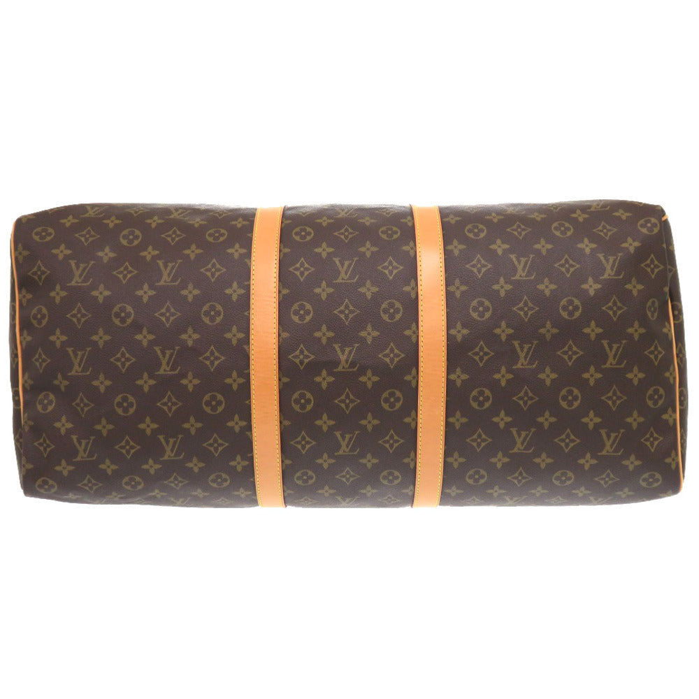 LOUIS VUITTON Boston Duffel bag M41422 Monogram canvas Brown Monogram Keepall 60 mens Used Authentic