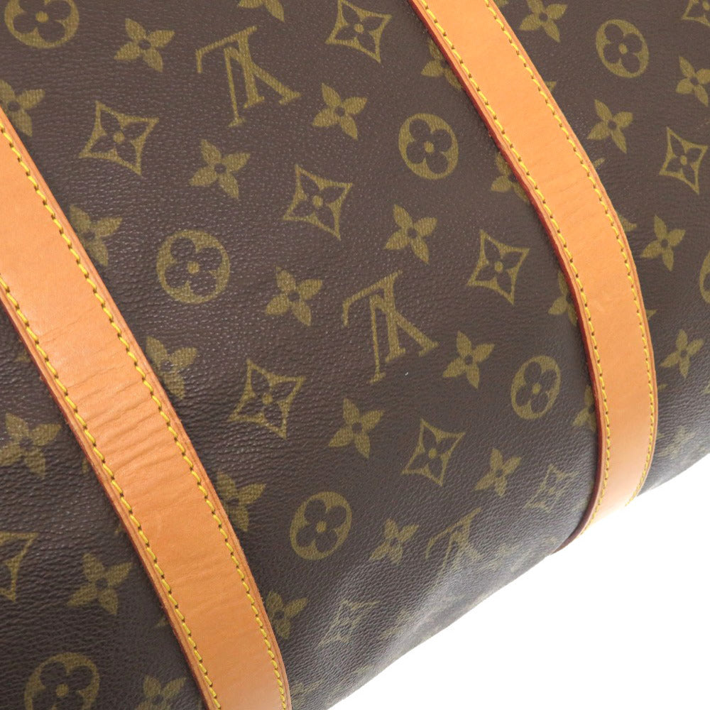 LOUIS VUITTON Boston Duffel bag M41422 Monogram canvas Brown Monogram Keepall 60 mens Used Authentic