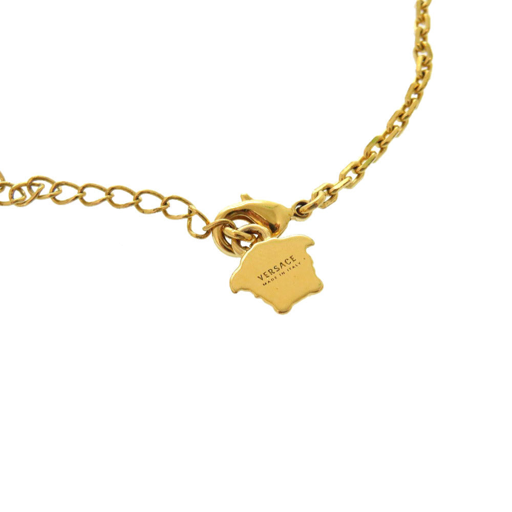VERSACE Necklace metal gold Medusa Women Used Authentic