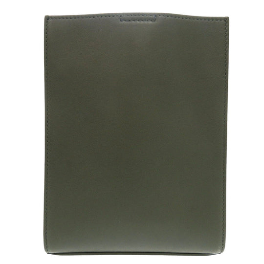 JIL SANDER Shoulder Bag JSMT853173 leather green tangle small unisex(Unisex) Used Authentic
