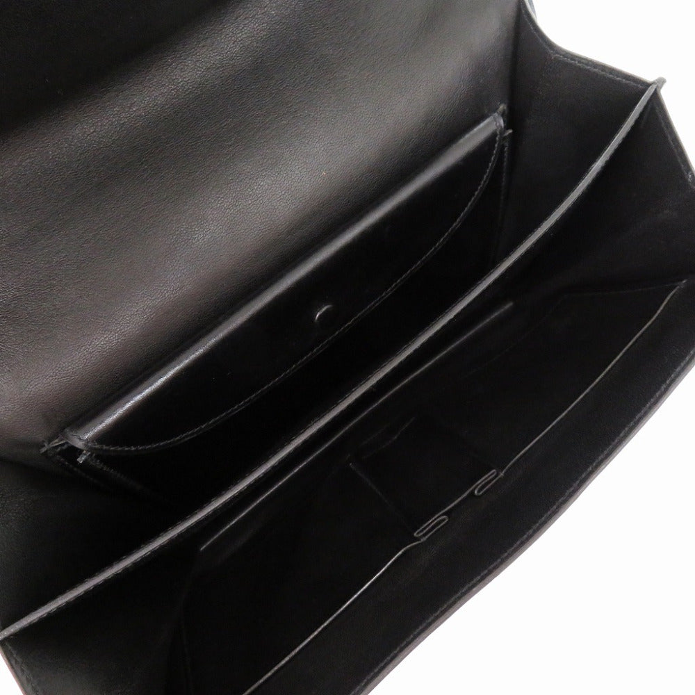 HERMES Shoulder Bag Box scarf black vintage fonsbell Women Used Authentic