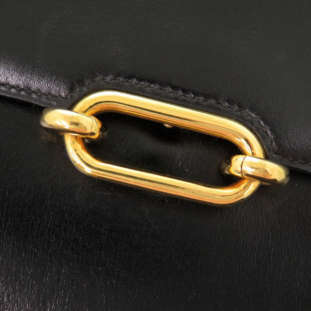 HERMES Shoulder Bag Box scarf black vintage fonsbell Women Used Authentic