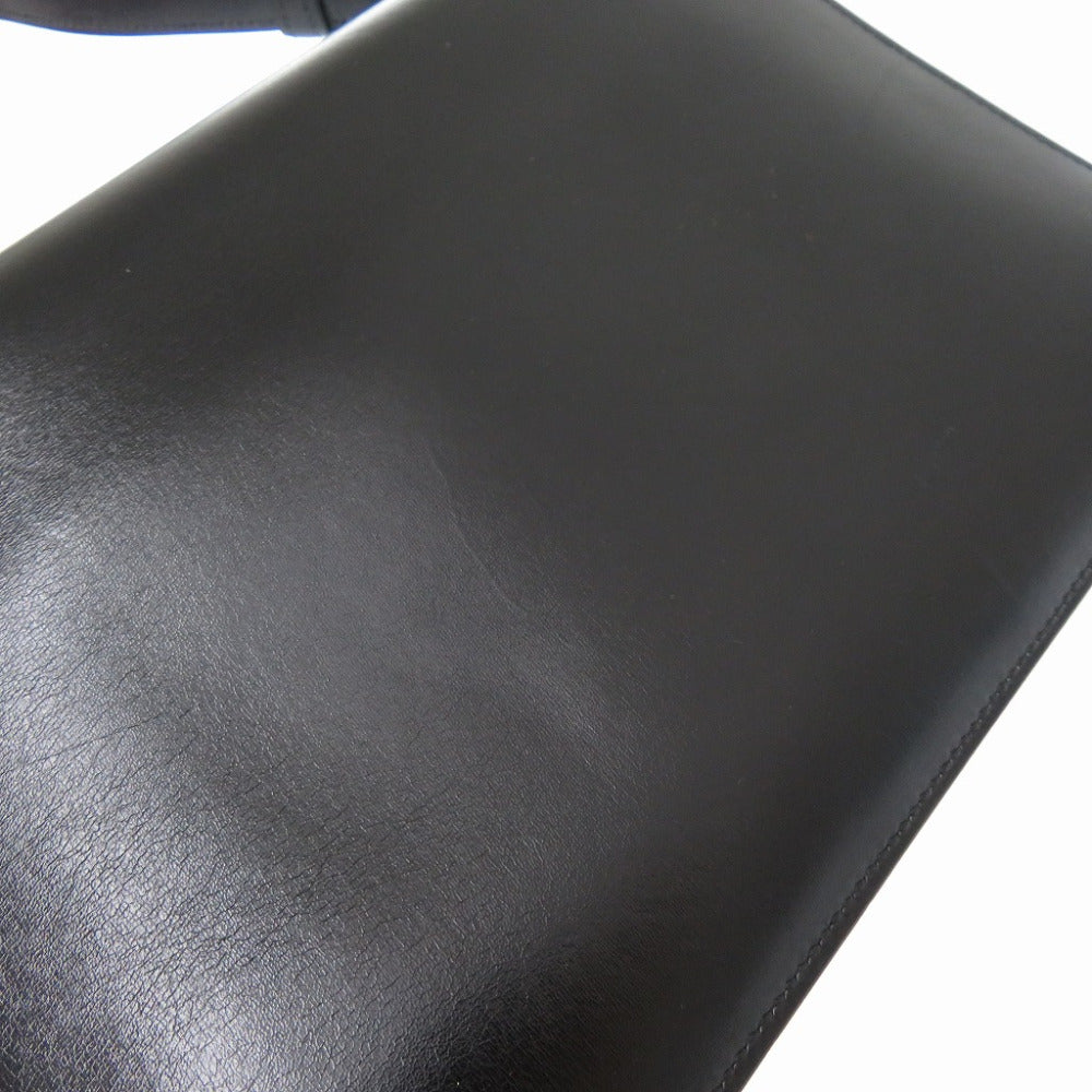 HERMES Shoulder Bag Box scarf black vintage fonsbell Women Used Authentic