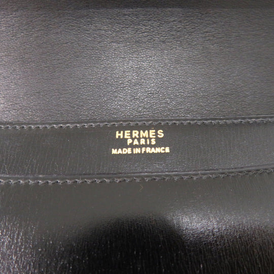 HERMES Shoulder Bag Box scarf black vintage fonsbell Women Used Authentic
