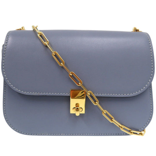 Valentino Garavani Shoulder Bag leather Light blue Valentino Garavani Chain Link Shoulder Bag Light Blue Women Used Authentic