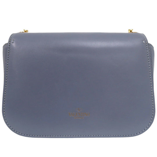 Valentino Garavani Shoulder Bag leather Light blue Valentino Garavani Chain Link Shoulder Bag Light Blue Women Used Authentic