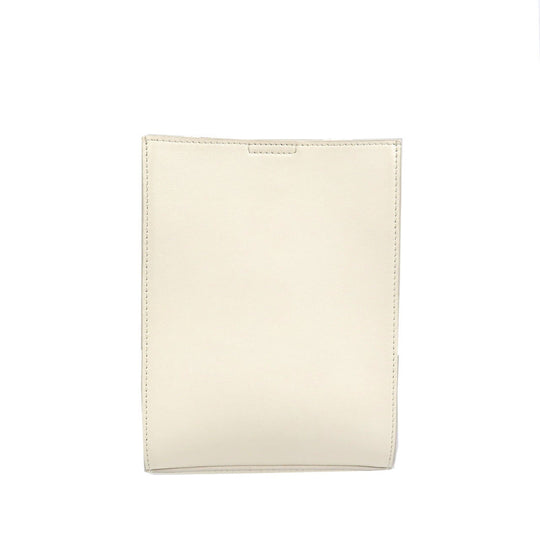 JIL SANDER Shoulder Bag leather white Tangle SM Women Used Authentic