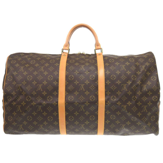 LOUIS VUITTON Boston Duffel bag M41422 Monogram canvas Brown Monogram Keepall 60 mens Used Authentic