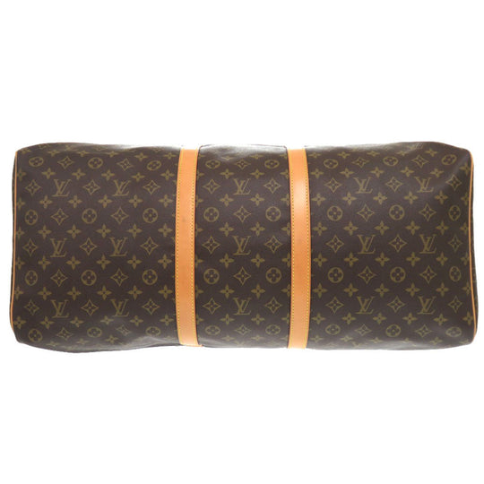 LOUIS VUITTON Boston Duffel bag M41422 Monogram canvas Brown Monogram Keepall 60 mens Used Authentic