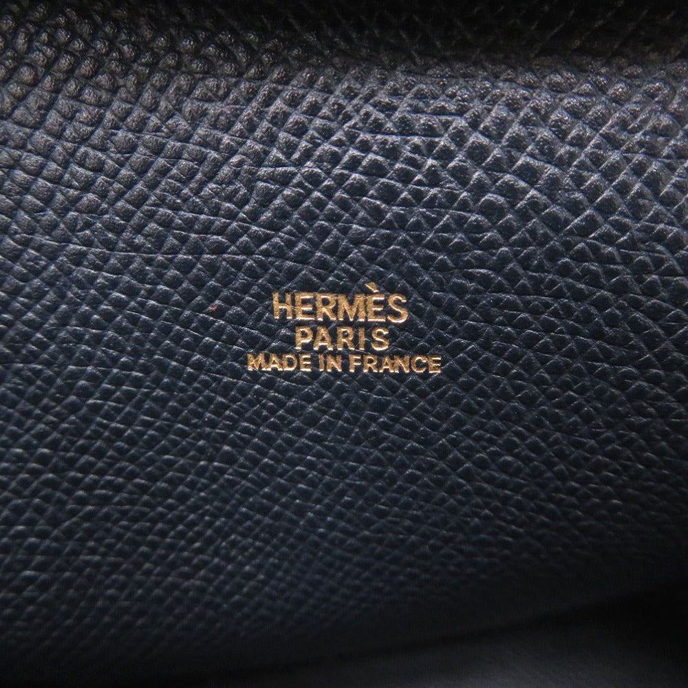 HERMES Handbag Courchevel Blue indigo Mini plum Women Used Authentic