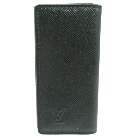 LOUIS VUITTON Key case Key holder  Taiga green 4 hooks Taiga Multicles unisex(Unisex) Used Authentic