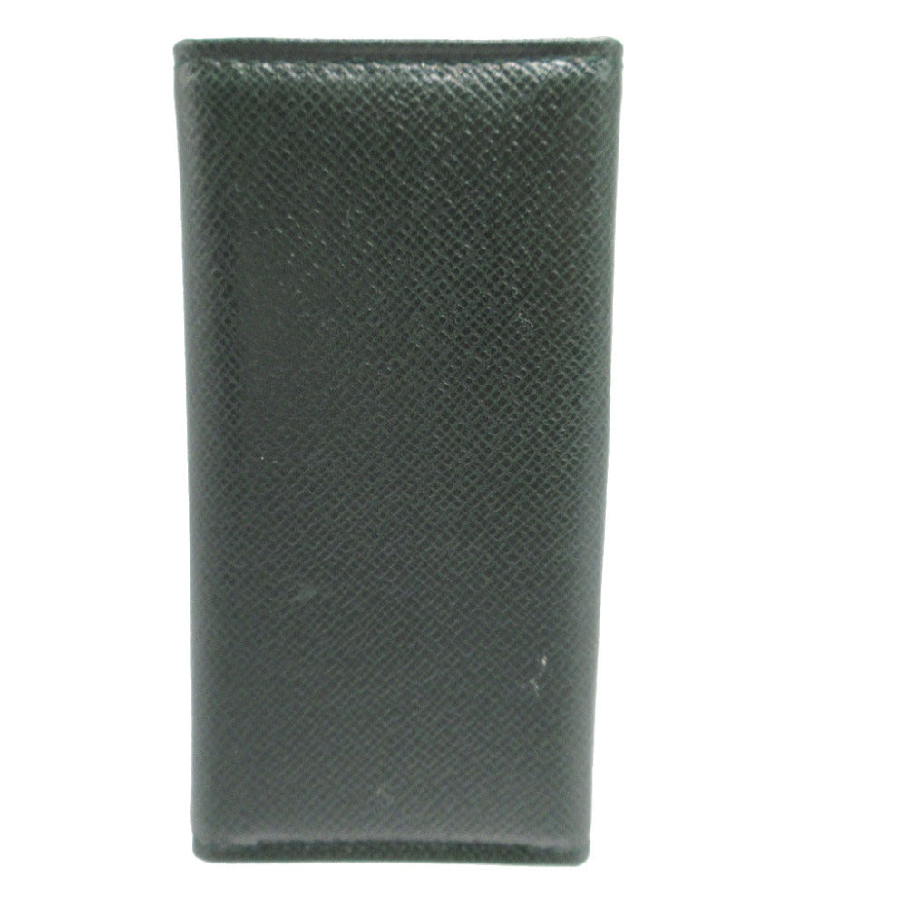 LOUIS VUITTON Key case Key holder  Taiga green 4 hooks Taiga Multicles unisex(Unisex) Used Authentic