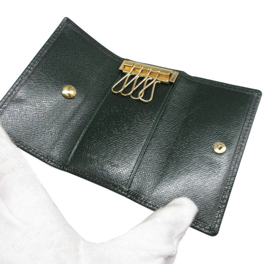LOUIS VUITTON Key case Key holder  Taiga green 4 hooks Taiga Multicles unisex(Unisex) Used Authentic
