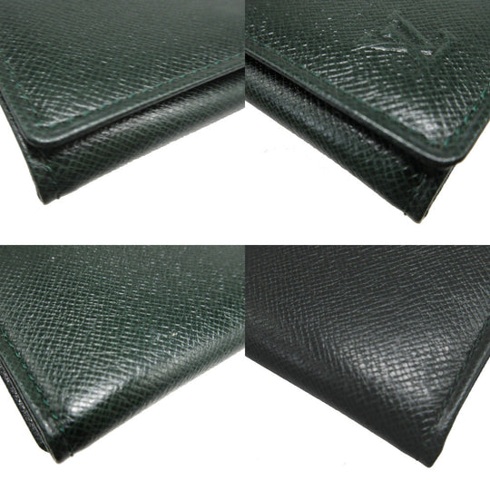 LOUIS VUITTON Key case Key holder  Taiga green 4 hooks Taiga Multicles unisex(Unisex) Used Authentic
