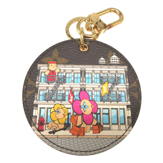 LOUIS VUITTON key ring M00873 Monogram canvas Brown Monogram Vivienne Porto Cray Rustre Women(Unisex) Used Authentic