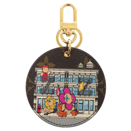LOUIS VUITTON key ring M00873 Monogram canvas Brown Vivienne Monogram Porto Creile Rustre Women Used Authentic