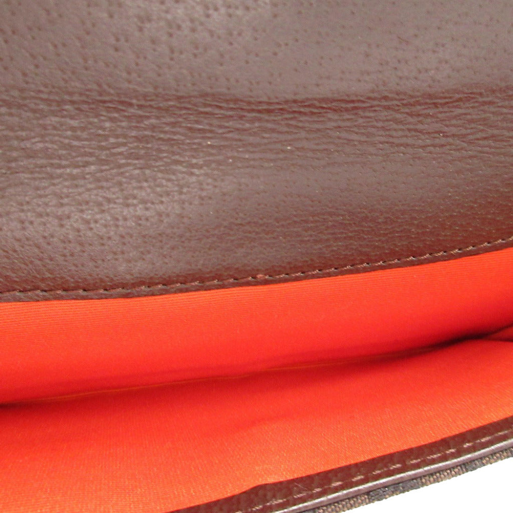 BVLGARI Long Wallet Purse canvas Brown W Hook Wallet  Bulgari Bulgari Women(Unisex) Used Authentic