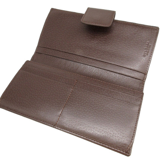 BVLGARI Long Wallet Purse canvas Brown W Hook Wallet  Bulgari Bulgari Women(Unisex) Used Authentic