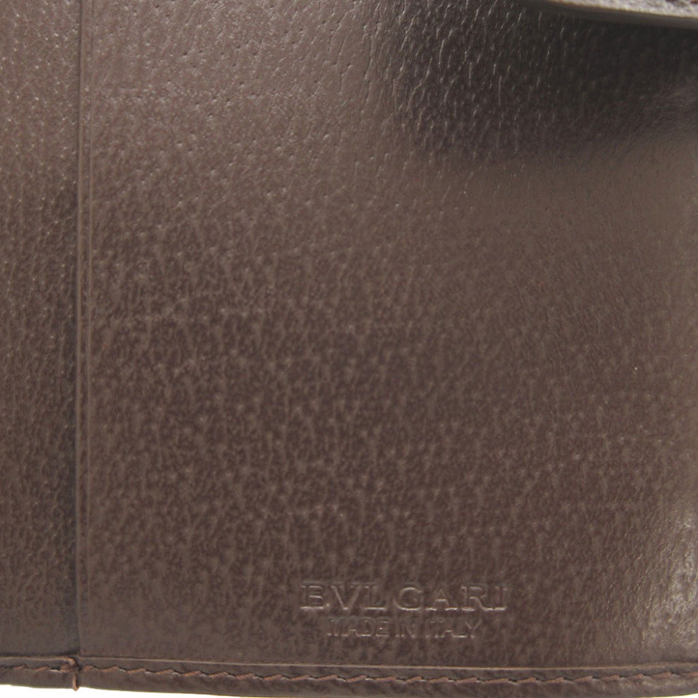 BVLGARI Long Wallet Purse canvas Brown W Hook Wallet  Bulgari Bulgari Women(Unisex) Used Authentic