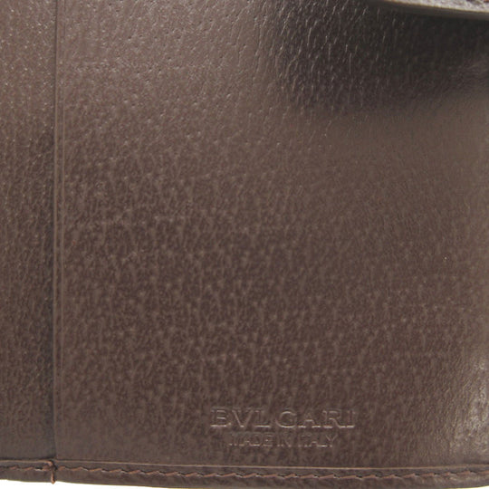 BVLGARI Long Wallet Purse canvas Brown W Hook Wallet  Bulgari Bulgari Women(Unisex) Used Authentic