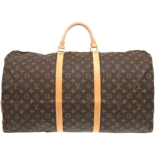 LOUIS VUITTON Boston Duffel bag M41422 Monogram canvas Brown Monogram Keepall 60 mens Used Authentic
