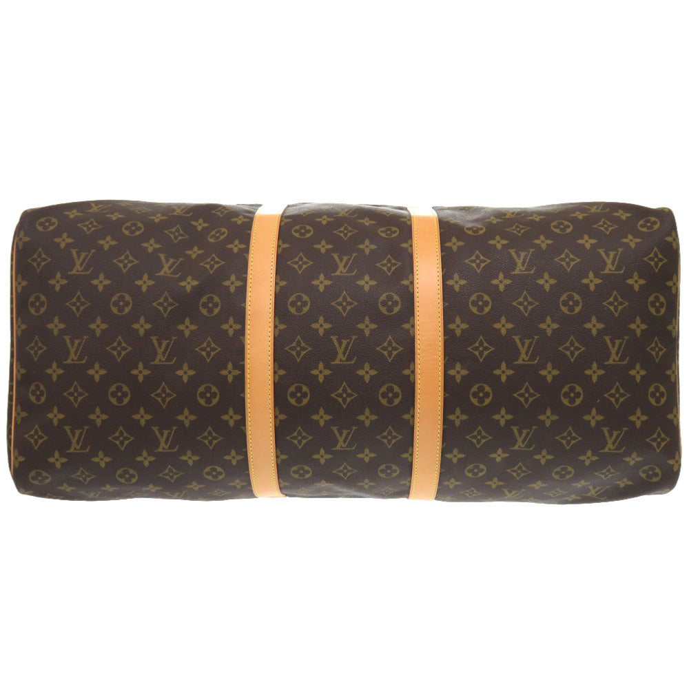 LOUIS VUITTON Boston Duffel bag M41422 Monogram canvas Brown Monogram Keepall 60 mens Used Authentic