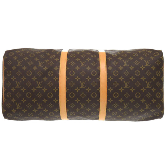LOUIS VUITTON Boston Duffel bag M41422 Monogram canvas Brown Monogram Keepall 60 mens Used Authentic