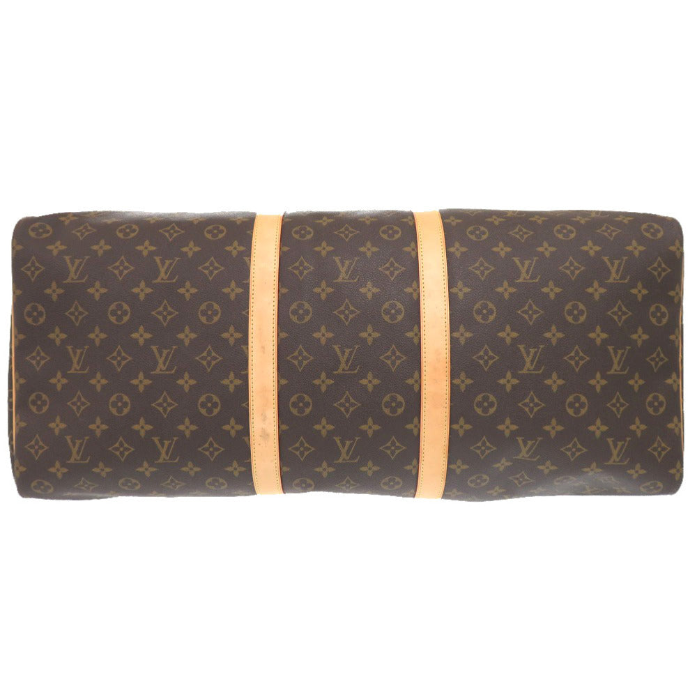 LOUIS VUITTON Boston Duffel bag M41422 Monogram canvas Brown Monogram Keepall 60 mens Used Authentic