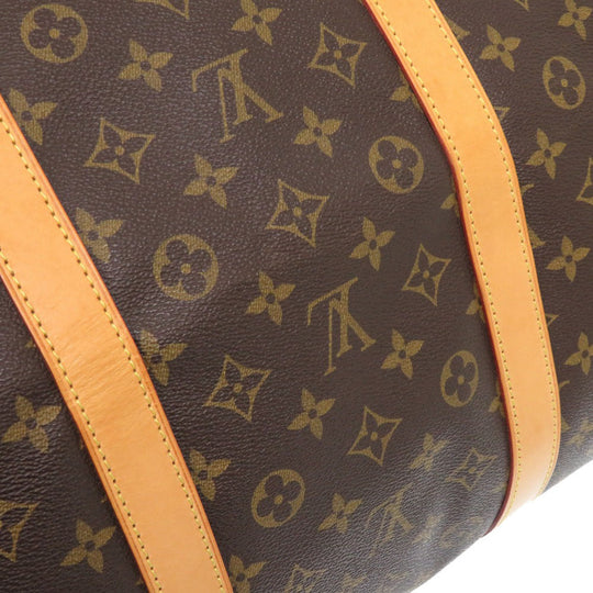LOUIS VUITTON Boston Duffel bag M41422 Monogram canvas Brown Monogram Keepall 60 mens Used Authentic