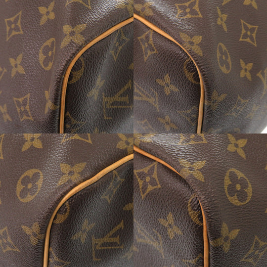 LOUIS VUITTON Boston Duffel bag M41422 Monogram canvas Brown Monogram Keepall 60 mens Used Authentic